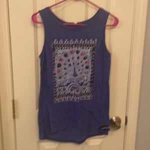 Beautiful lucky brand embroidered tank top size med. never been worn.